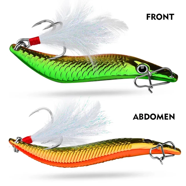 Fishing lure set metal sequins Agkistrodon halys leeches Fury White Barrows  Long Drop Water Full Swimming Layer Iron false bait - AliExpress