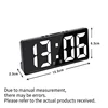 New Digital LED Desk Alarm Clock USB Snooze Night Temperature Mode Bedside Electronic Table Date Display Home Decor Large Screen 6