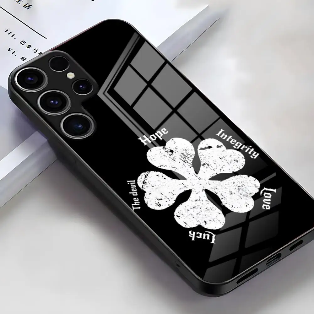 Anime-Inspired Black Clover Glass Phone Case – Premium Design Cover