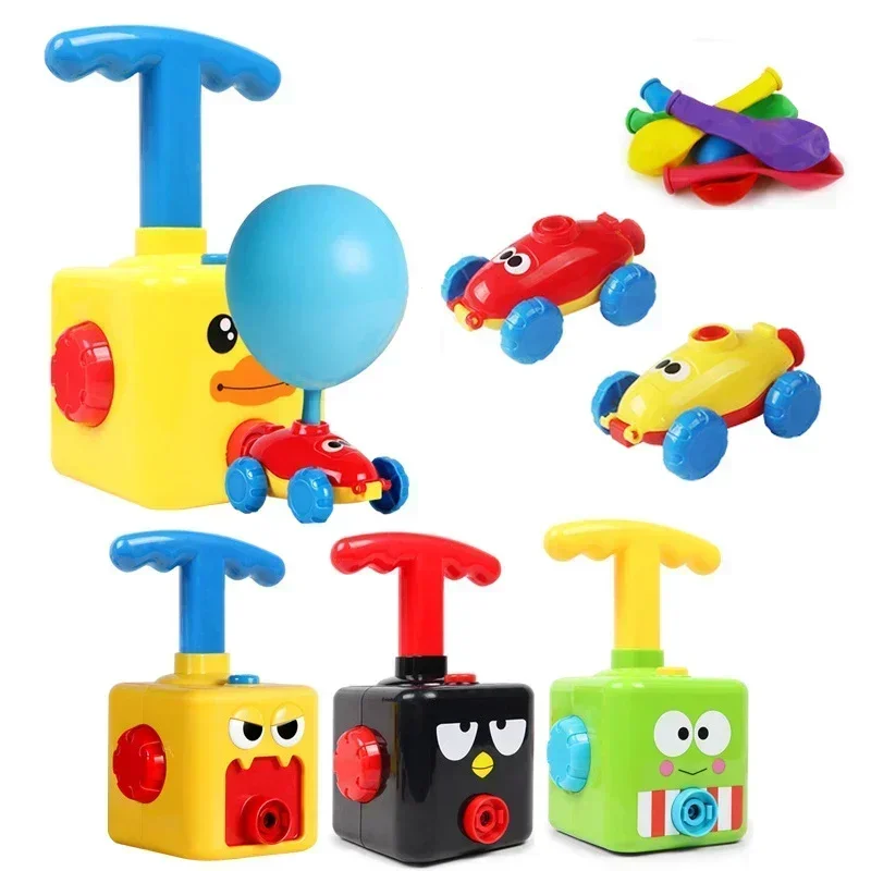 Balloon Powered Car Children's Inertial Pressure Balloon Powered Car Educational Novelty Toys