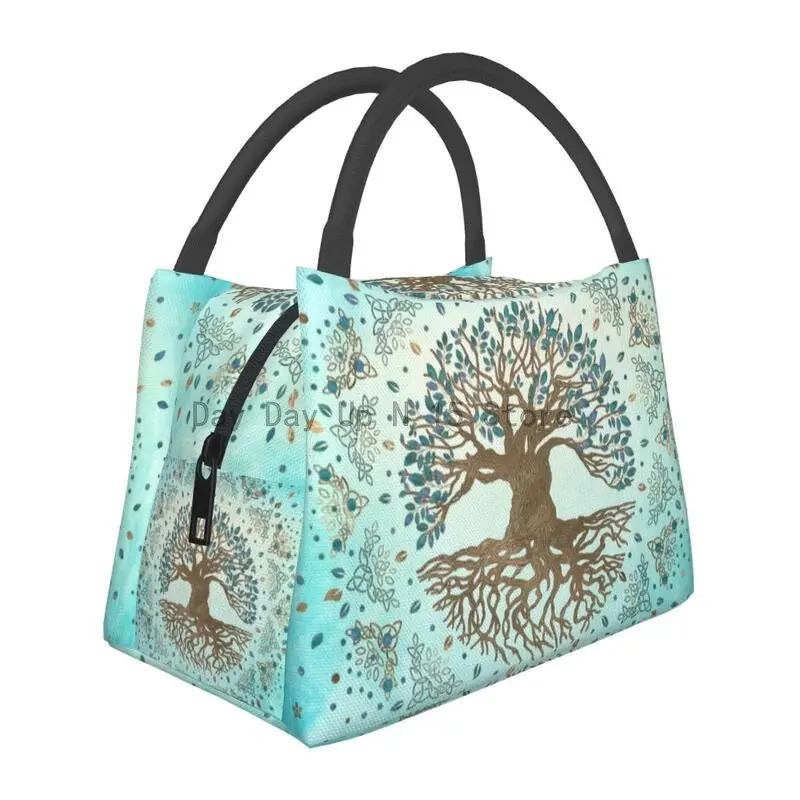 

Tree Of Life Insulated Lunch Bags for Women Vikings Yggdrasil Portable Cooler Thermal Bento Box Outdoor Camping Travel