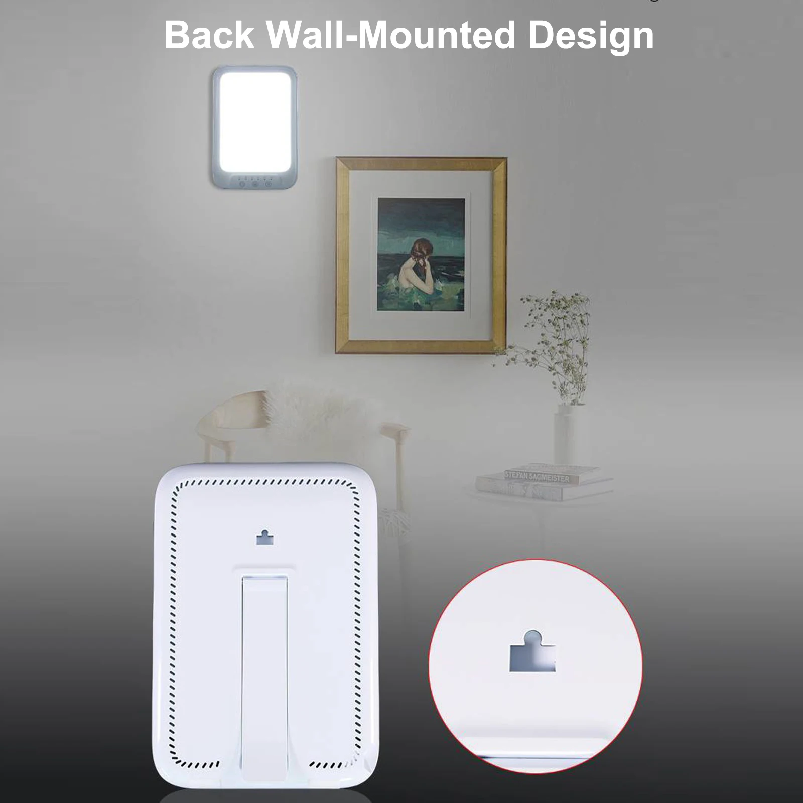 

LED Daylight Lamp 20000 Lux Cool & Warm Light Therapy Lamp Against Depression 3 Light Colours 5 Brightness Levels Touch Control