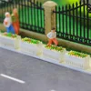 GY39 12pcs N TT  OO O Scale Model Rectangle Flowerbed Park Garden Border 5