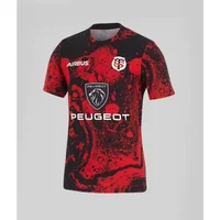 24-25 Game Jersey New Arrival France Rugby Jersey Football Short Sleeve Oversized Tops Quick-Drying Casual Sports Men's T-Shirt 2