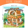 COZY LITTLE HOUSE Bold-easy Patterns Coloring Book for Adults Cute Drawing Book Perfect Gift for Party and Birthday 2