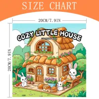 COZY LITTLE HOUSE Bold-easy Patterns Coloring Book for Adults Cute Drawing Book Perfect Gift for Party and Birthday 2
