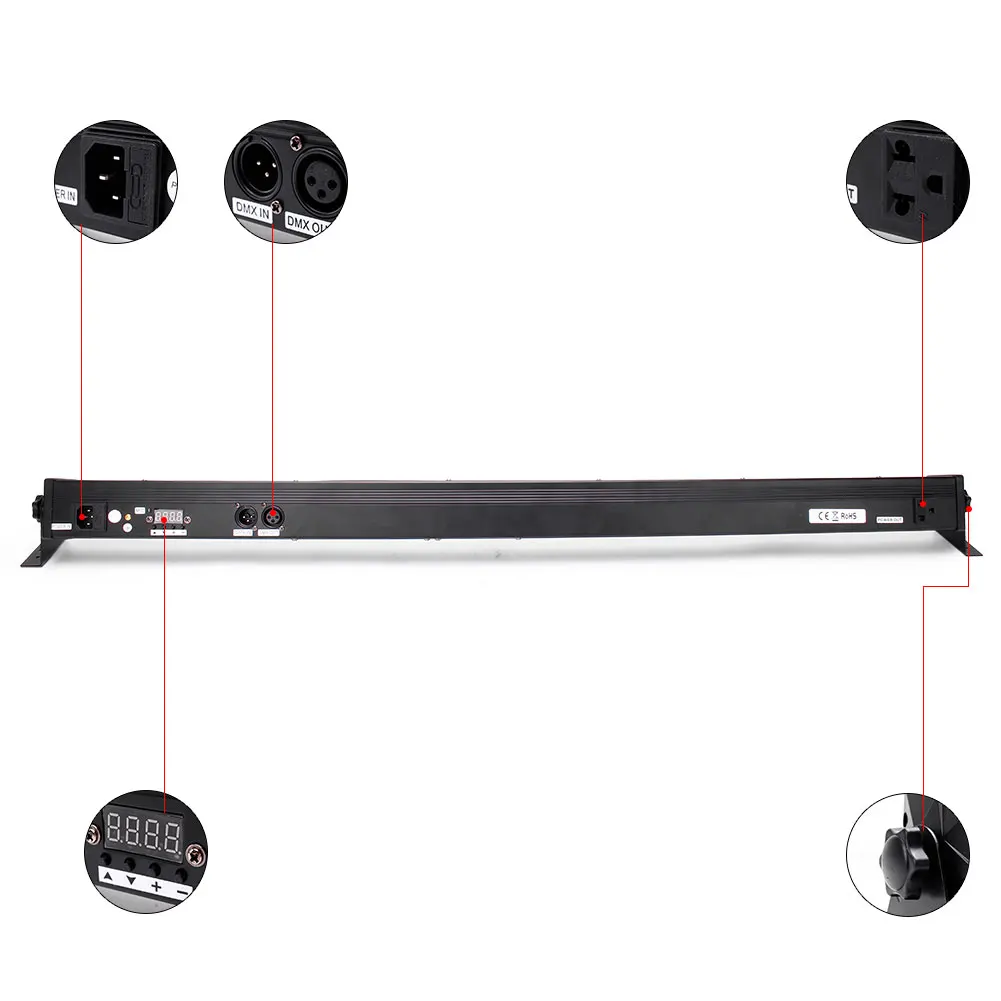 Somspot RGB LED Wall Wash Lamp wall wash lamp Wide Angle Strip Light DMX Control Stage Effect Lighting Projector projection lamp led stage light for Dance Holiday Wedding