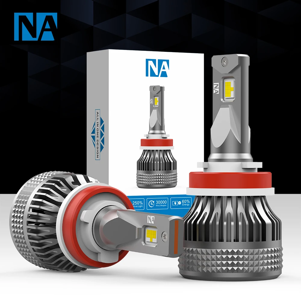 

NAOEVO H7 Led Car Headlight Bulbs H4 Lo/Hi Beam H11 H13 HB3 9005 HB4 9006 9007 60W 7200LM Auto Headlamp 6500K 12V Fog Lights