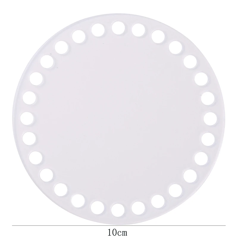 2pcs/set 10/12/15/18/20-cm Round Shape Clear Acrylic Base Mould For Knit Bag DIY Woven Bag Transparent Board