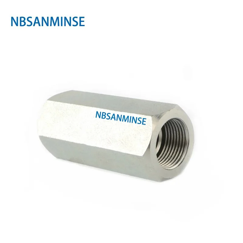 NBSANMINSE 유압 산업 탄소강 단방향 고압 체크 밸브, VU 체크 밸브 G1/4 3/8 1/2 3/4 1 개