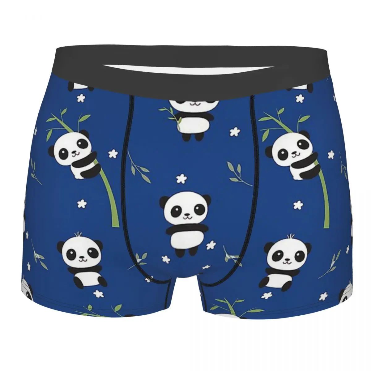 

Panda Face Kawaii Cute Animal Animals Underpants Homme Panties Men's Underwear Print Shorts Boxer Briefs