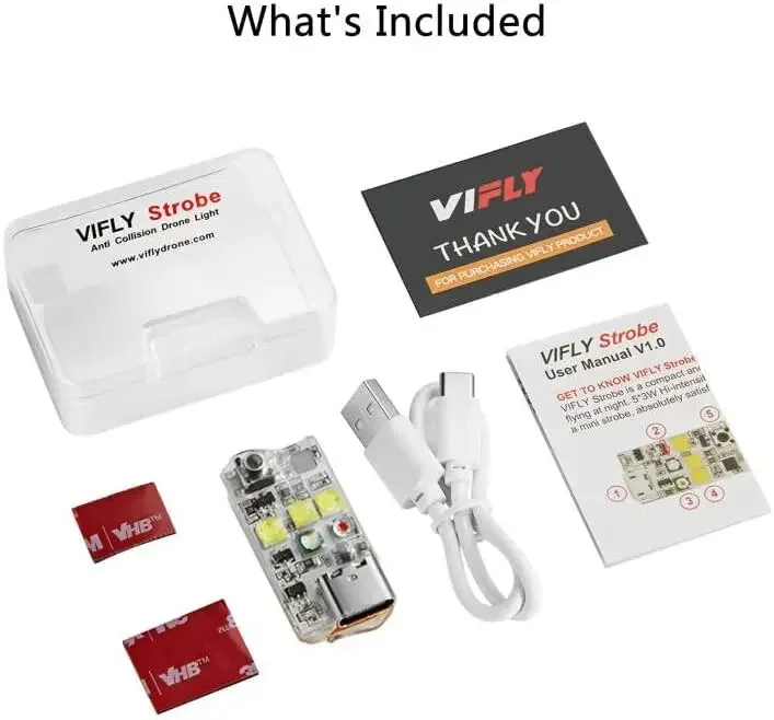VIFLY Strobe Drone LED Light, Compact Design, for FPV & Consumer Drones thumbnail 5