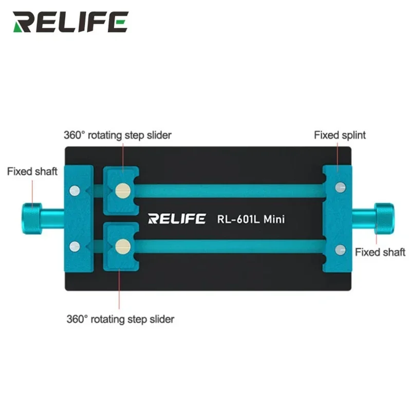 RELIFE RL-601L 마더보드 고정장치, 더블 슬롯 및 3 축, 다기능 클램핑 지지대, 마더보드 납땜 도구