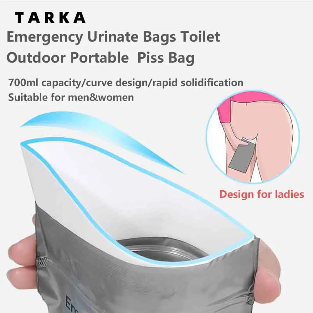 Travel disposable piss bags set 700Ml outdoor car emergency urinate bags baby vomiting bag climbing mini mobile toilet