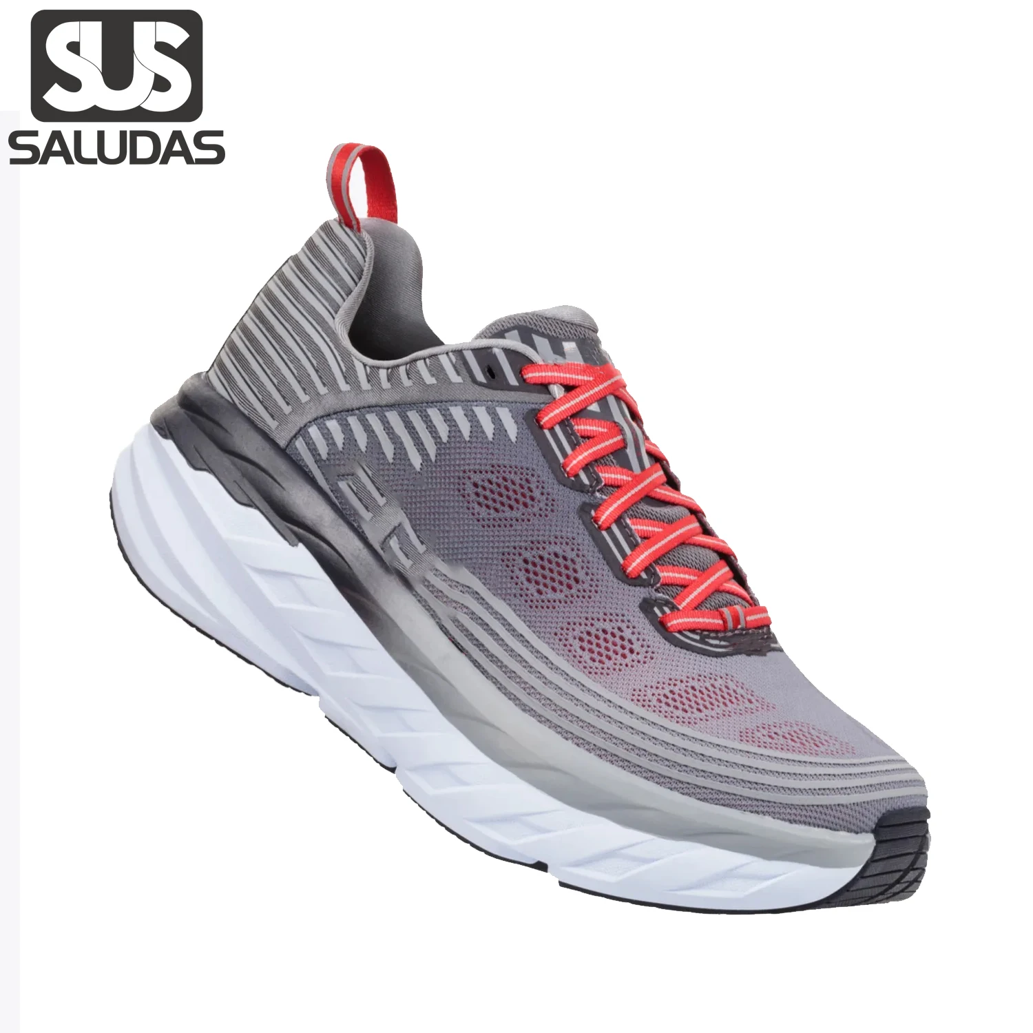 

SALUDAS Bondi 6 Men Running Shoes Women Casual Sports Shoes Outdoor Thick-Soled Elastic Cushioning Casual Jogging Sneakers