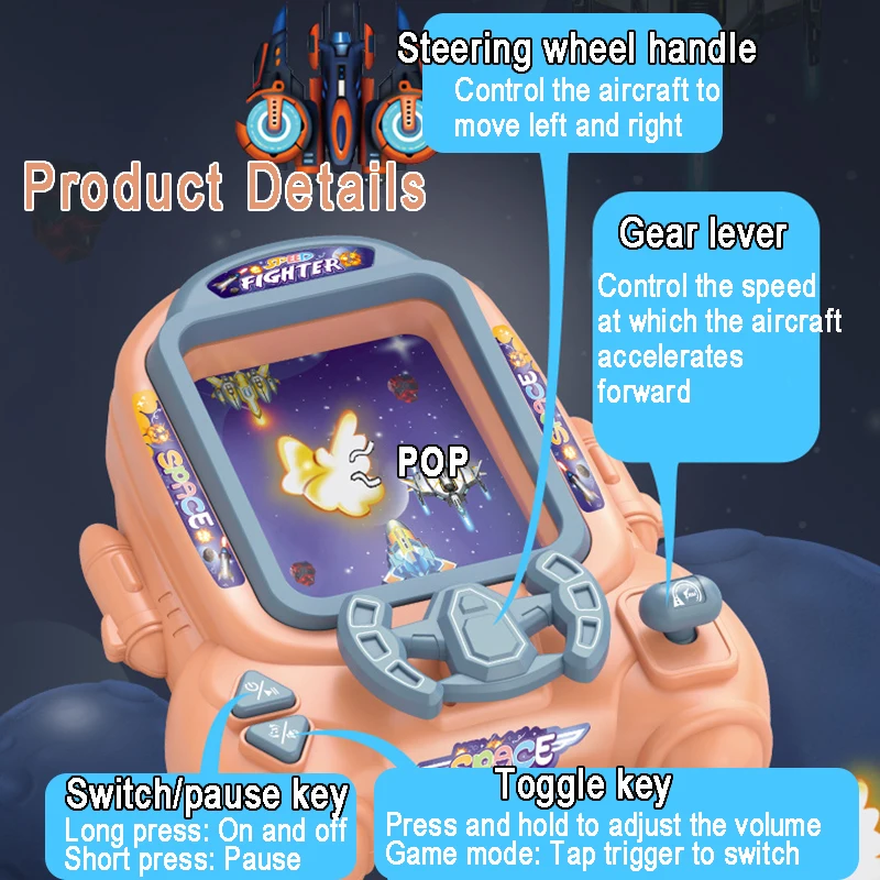 Children Simulation Steering Wheel Pretend Play Space Exploration Clearance Game Fun Interactive Strategy Toy Kid Birthday Gift 4