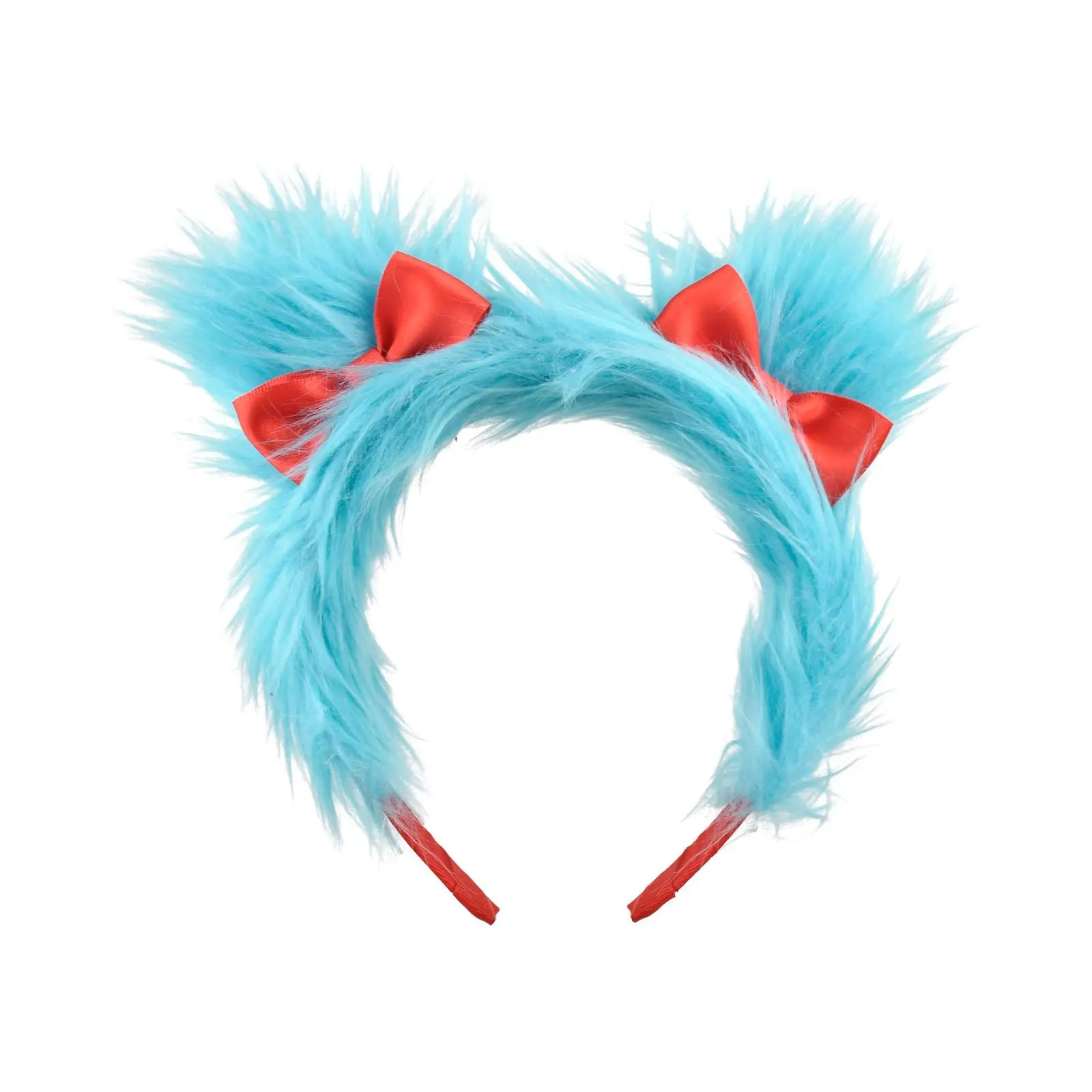 Plush Cloth Headband Cosplay Cartoon Blue Adults Headwear Hair Accessories for Festival Performance Animal Themed Parties