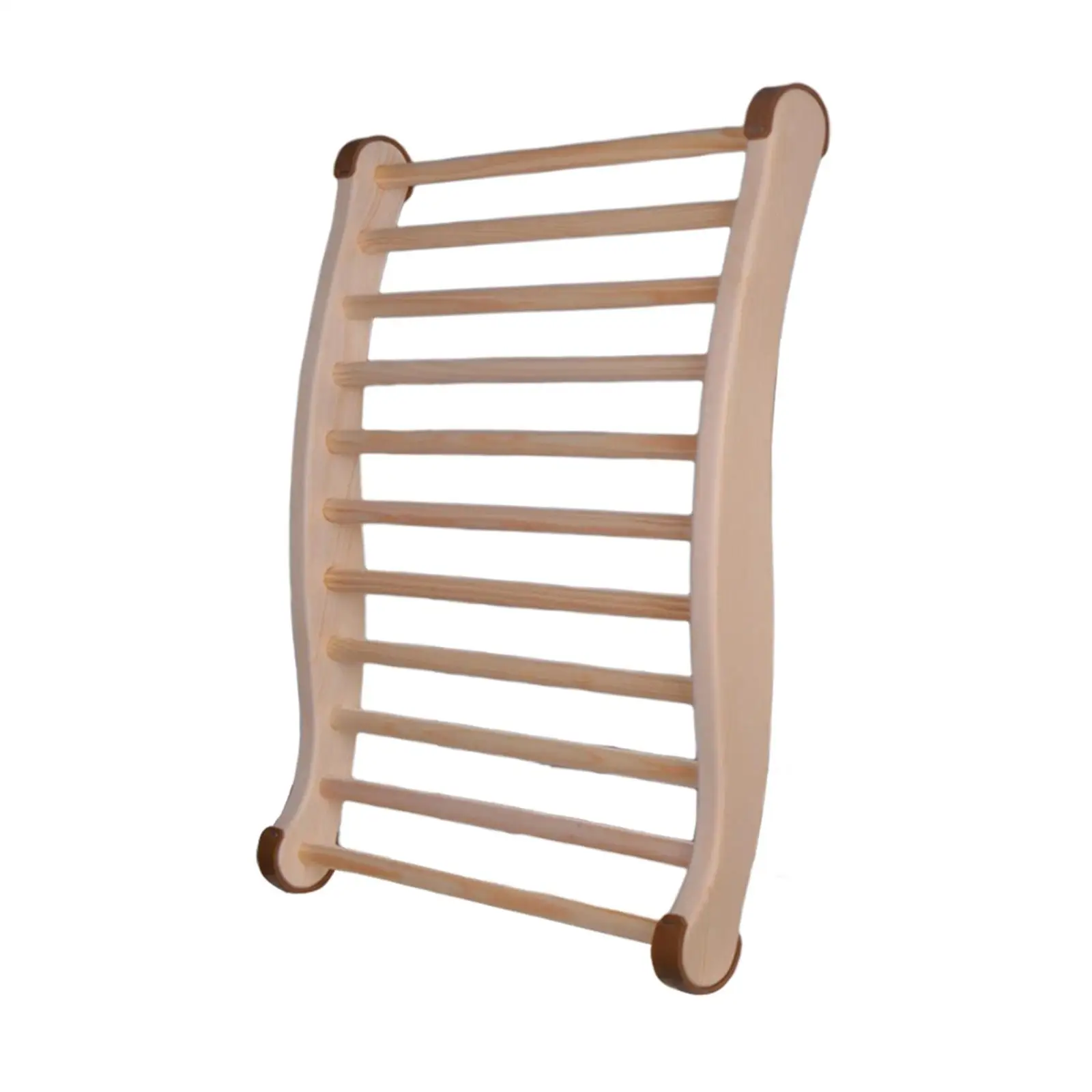 Sauna Backrest Fully Assembled Ergonomic Non Slip Comfortable Sauna Chair with Back Support Curved Cushion for Sauna Barrel