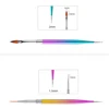 Double Head Nail Art Brushes Dotting Pen Multi-functional Gel Polish Liner Design Tools Carved Brush 7-15mm Line Detail Pen 4
