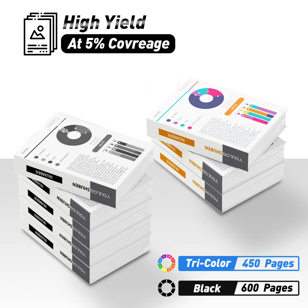 InkGarden 667XL Ink Cartridges For HP 667 HP667 XL Replacement Compatible Deskjet 1275 2374 2375 2376 2775 2776 6475 Printer — view 2