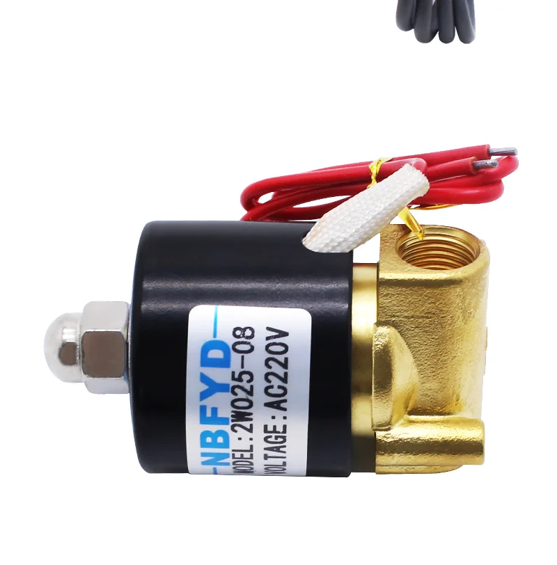 Normalerweise geschlossenes Magnetventil, Wasserventil, 2W025-08 DC24V/AC220V 2 Sub-Switch-Ventil, 1/4 Messing-Steuerventil – Detail 5