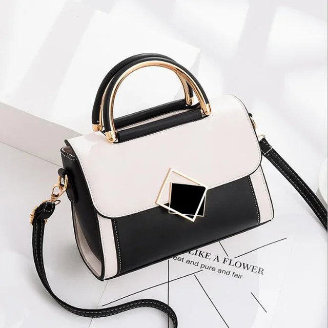 Top handle Bags Small Hand Bag Casual Ladies Patchwork Fashion Handbag