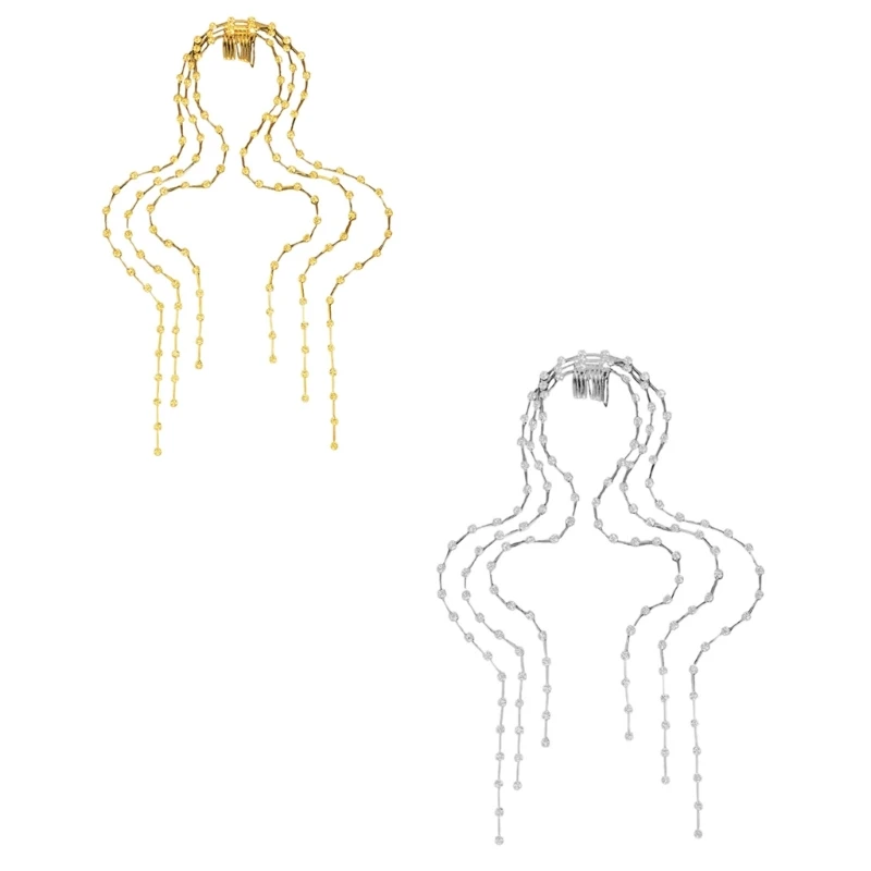 

Ювелирные изделия для волос с бриллиантами, цепочка для волос, бриллиантовые конкурсы, выпускные вечера для ночного клуба