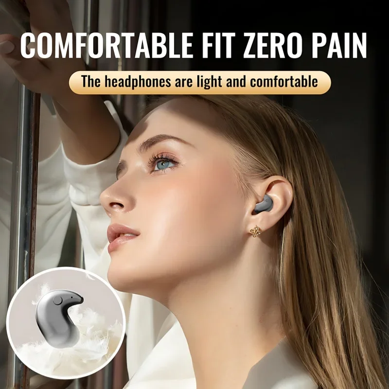 B13 Bluetooth Sleep Earphones Wireless Headset 5.3 With Comfortable Wearing Touch Control Headphone For All Mobile Phone_voghion.com