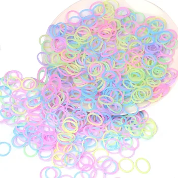 500 Pcs Pet Hair Tie Multicolor Elastic Bands for Dogs Cats Horses Rabbits Disposable Rubber Band Fashionable Accessories Dog