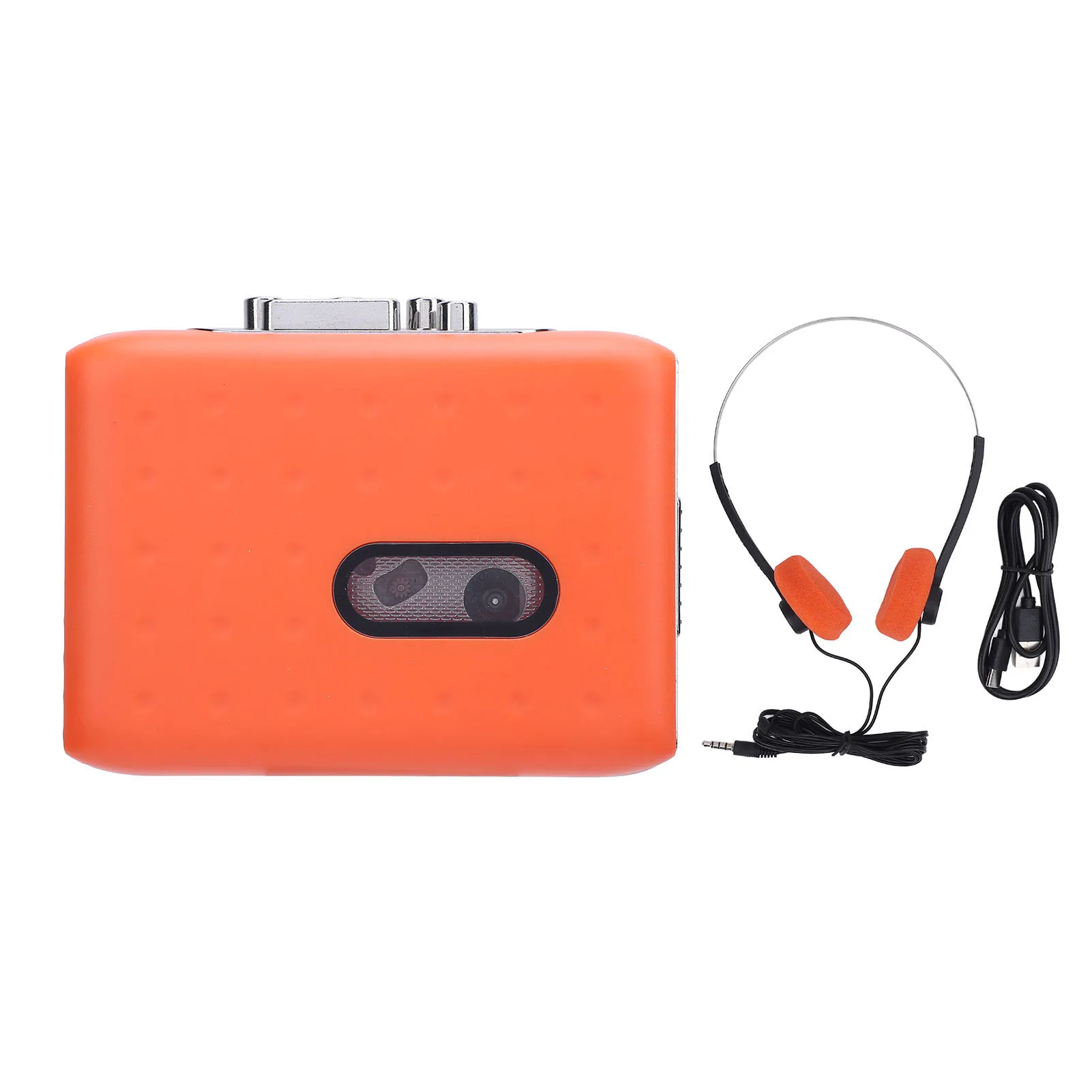 Cassette Player Cassette To Digital Converter 3.5mm Headphone Jack Fast Forward and Rewind with Built in Microphone for Walking