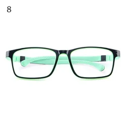 Children's Ultralight Anti - Blue Light Silicone Eyeglasses - Square Transparent Frame (8)