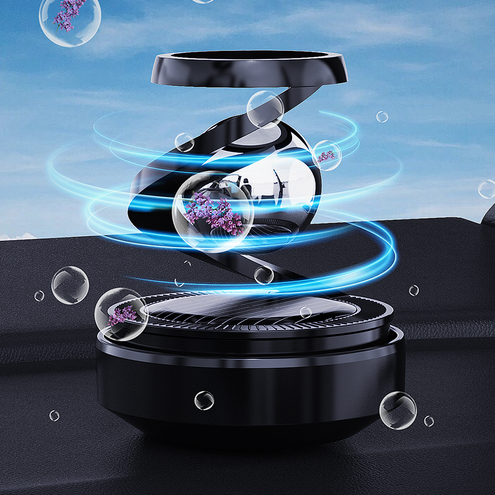 Solar Car Air Freshener Supplies Rotation Ornaments Flavoring Perfume Deodorant Diffuser Automobiles Interiors Accessories
