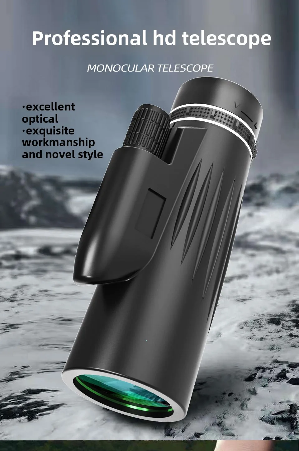 New Monocular 12x50 Telescope High Magnification High Definition Zoom Outdoor Adult Travel Monocular Telescope 5
