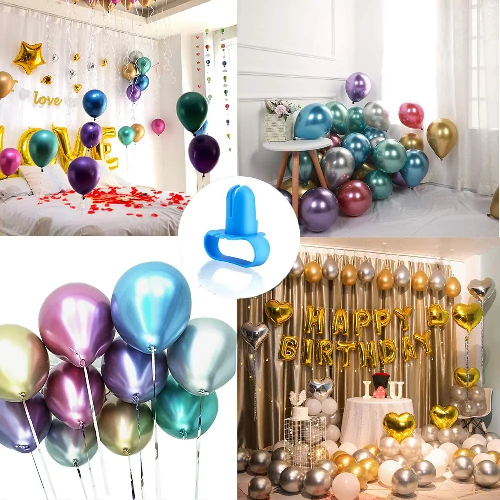 500 Morsetti In Plastica Per Palloncini – Clip A Forma Di H Per Annodare E Sigillare, Per Matrimoni E Feste