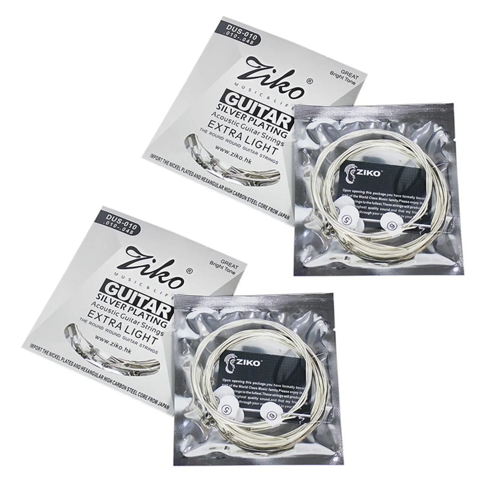 

Струны для акустической гитары Ziko 12X Dus, шестигранные, с сердечником из углеродистой стали, с посеребрением и магнитной обмоткой