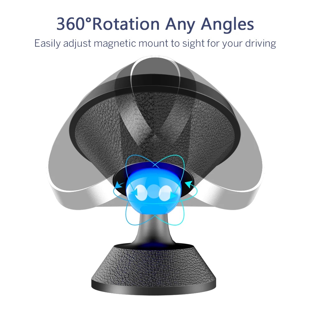 Universal Magnetic Car Phone Holder - Secure Dashboard Mount