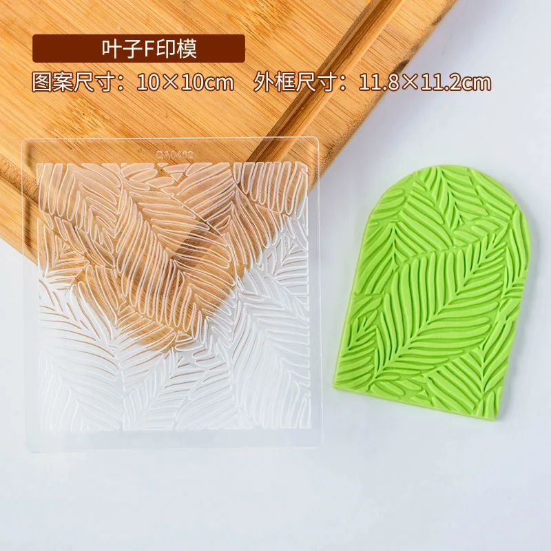 Plant Flower Acrylic Cookie Embosser Cake Design Pastry and Bakery Tool Biscuit Cake Decorating Accessories Embossing Die Stamp 