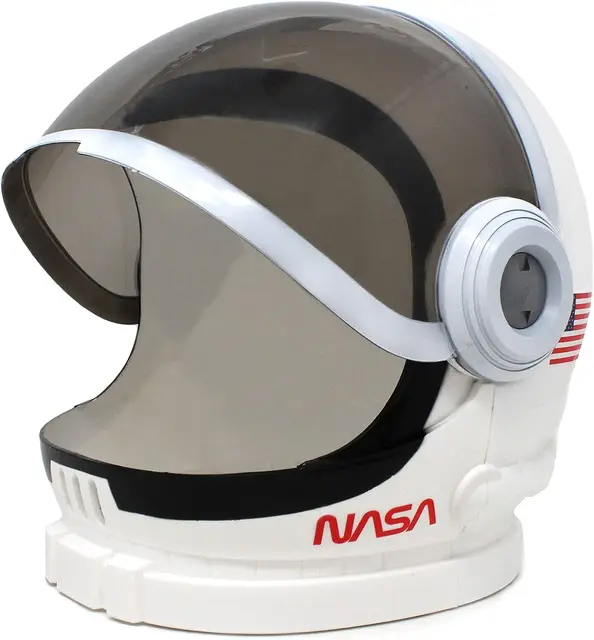Stocki-casco de astronauta con visera móvil, juego de simulación para la escuela, accesorio de juego de rol, regalo de vacaciones 1