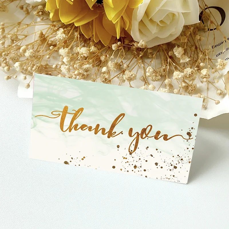 50 cards Thank you for your order card Small store gift decoration card Enterprise, thank you card, holiday card, wedding
