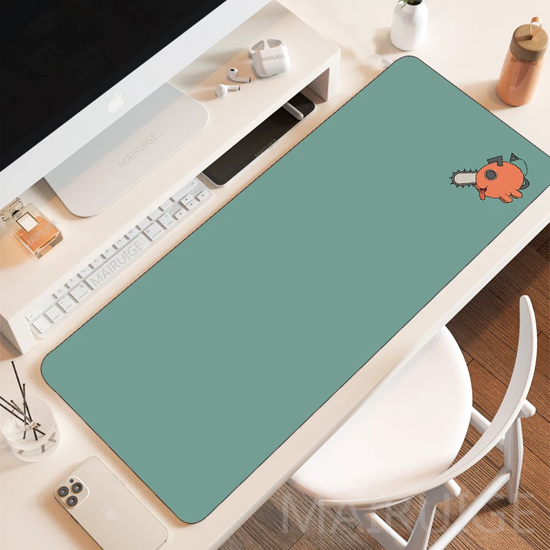 Cute Pochita Mousepad Gaming Accessories Gamer Deskmat Anime Playmats