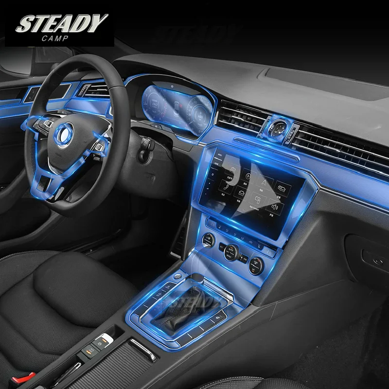 

For Volkswagen Aagotan 2020-2022 2023Car Interior Center Console Transparent TPU Protective Film Anti-scratch Repair Accessories