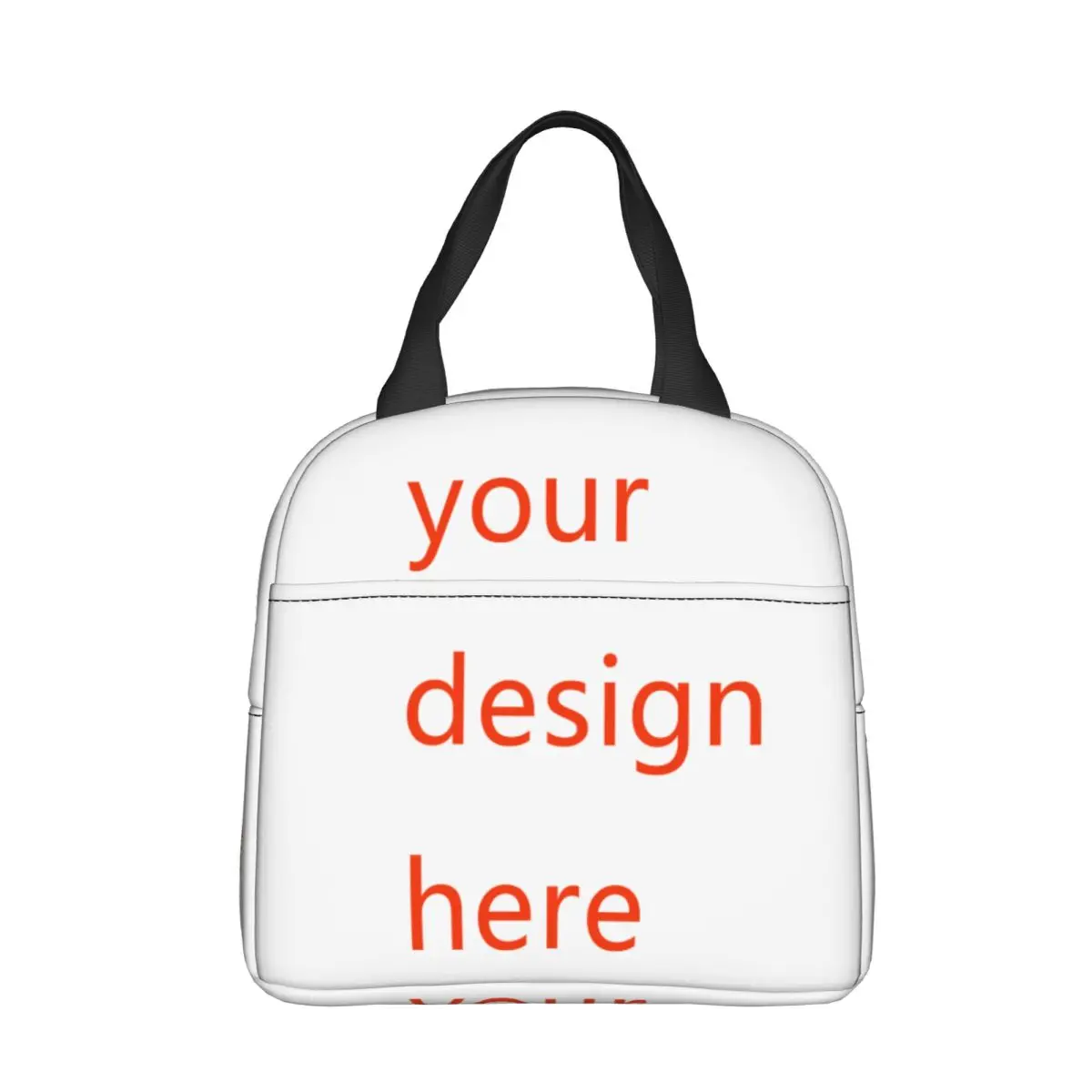 

Customized Your OWN Design Insulated Lunch Bag DIY Photo or Logo Meal Container Thermal Bag Lunch Box Tote College Food Bag