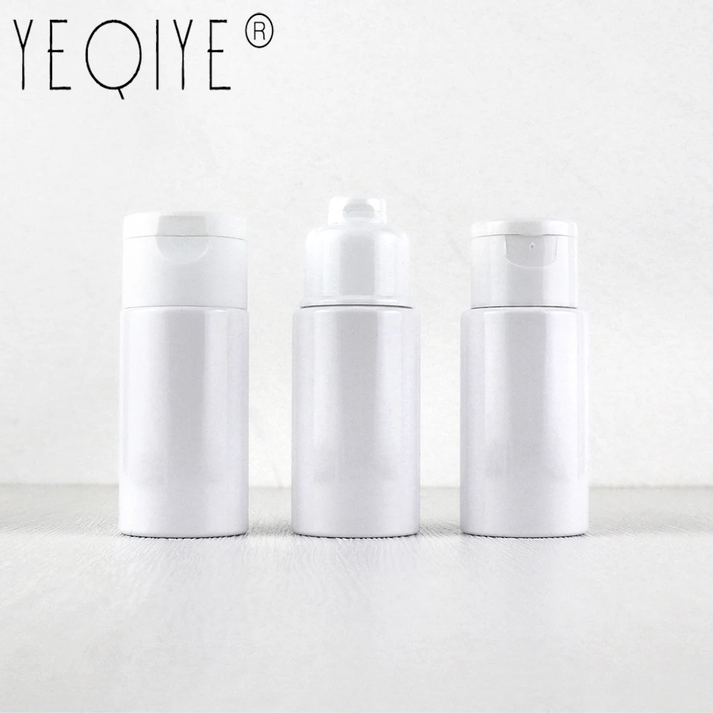 흰색 원형 PET 블로우 병, 에센셜 오일 토너, 꽃 물, 빈 메이크업 용기, 무료 배송, 30ml, 5 개