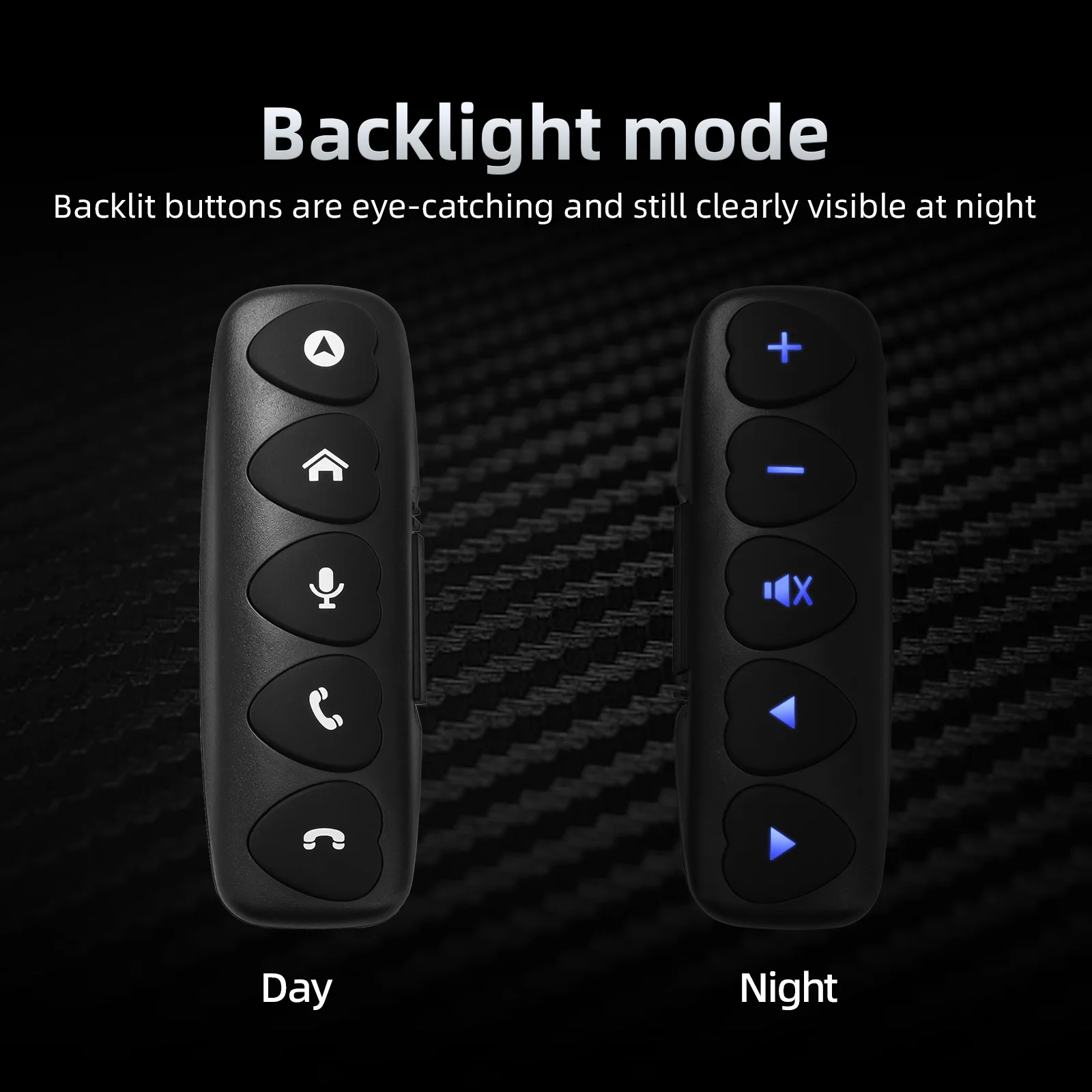 10 Keys Wireless Car Steering Wheel Control Button For Radio DVD GPS Multimedia