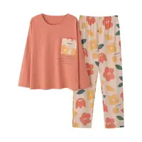 Spring and Autumn New Ladies Pajamas Homewear Set of Long-Sleeved Autumn and Winter Homewear Women Plus Size Pajamas Set - Image 4