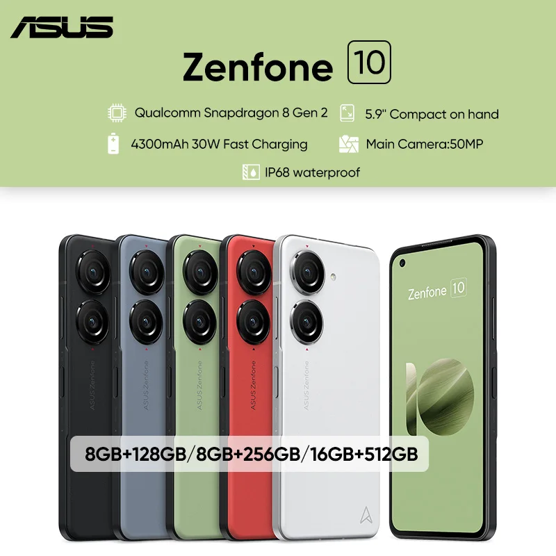 ZenFone 10 (5G) 256 GB, Azul, Desbloqueado - Asus