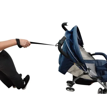 Cintura da polso di sicurezza per passeggino Cintura per controllo manuale Guinzaglio antiscivolo Accessori universali per passeggino Robusto gancio per barra paraurti