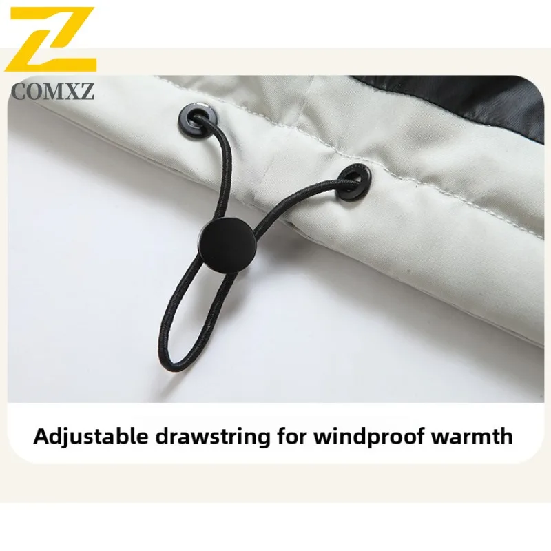 COMXZ Men Winter Coat Fashion Hooded Outdoor Mountaineering Thick Warm Parka All-Purpose Everyday Style Lightweight Clothing