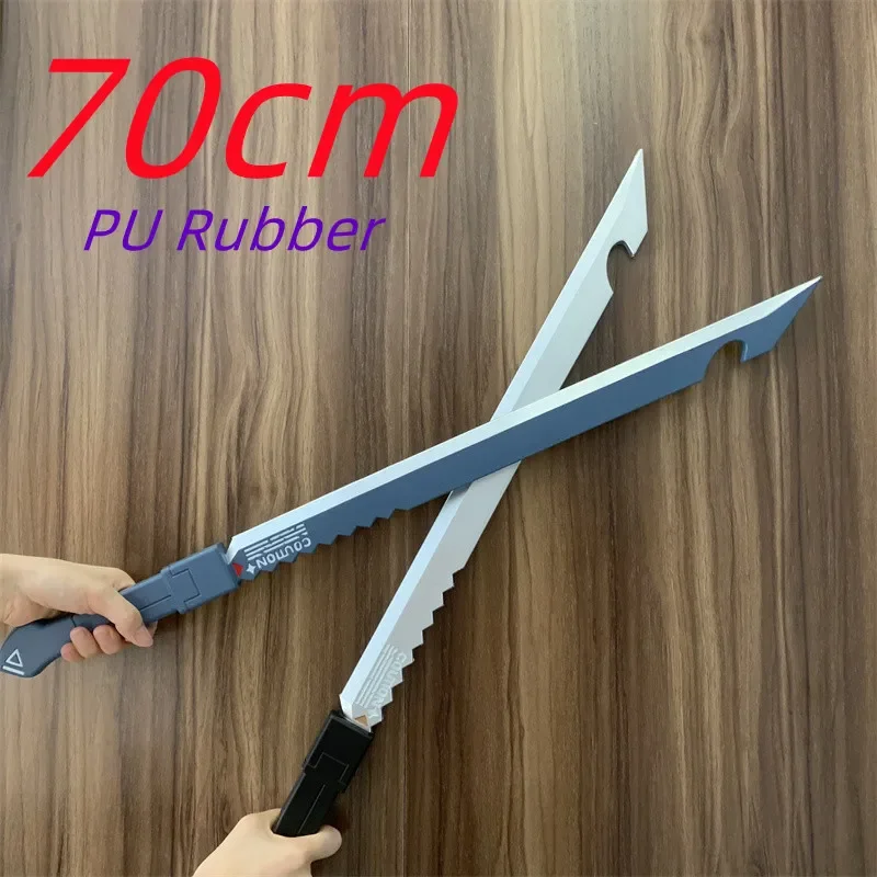 Description Picture 6 of itemWW Game Zenless Zone Zero Thunder Knife Anby Demara Sword Cosplay Weapon Safety PU Rubber Carnival Role Playing Model