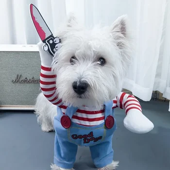 Funny Dog Chucky Costume 1